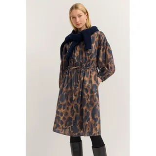 Bugatti Blusenkleid Leo-Muster Braun 38