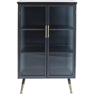 Kare Highboard 72 x 120 x 38 cm Anthrazit / Messing