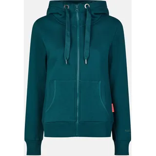 salzhaut Sweatjacke SÖÖTE Petrol/Rot S