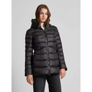 Steppmantel mit Stehkragen, Black, 34