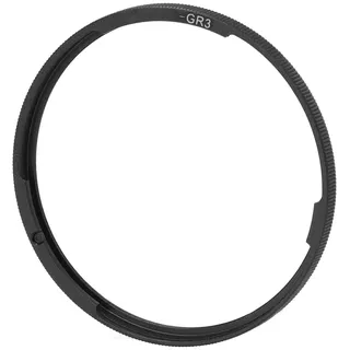 Objektiv-Dekorationsring aus Aluminiumlegierung, Leichter -Objektivring – Objektiv Schützen, Farbe Hinzufügen, Kamera für GR3 Aufrüsten (Black)