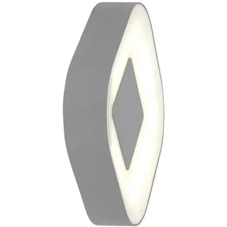 Lutec Wandleuchte Ublo LED außen 11W Alu - Silber