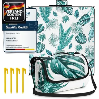 Wasserdichte Picknickdecke 200x200 cm für Familie Camping Strand mit Isolierung