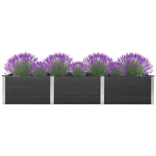 vidaXL Hochbeet 300 x 100 x 54 cm Grau