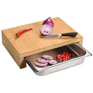 KESPER Schneidebrett-Set Bambus 1 37,5 x 27,5 x 9,5 cm Braun
