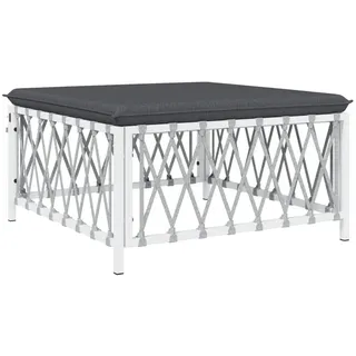 vidaXL Gartenhocker 39 x 69 x 0 cm weiß