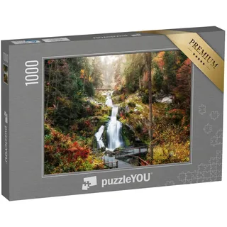 puzzleYOU: Puzzle 1000 Teile „Triberger Wasserfälle, Schwarzwald, Deutschland“ – aus der Puzzle-Kollektion Schwarzwald, Baden-Württemberg