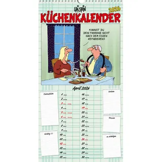 Uli Stein Küchenkalender 2026: Monatskalender für die Wand: Praktischer Planer für die Familie (Uli Stein Kalender 2026)