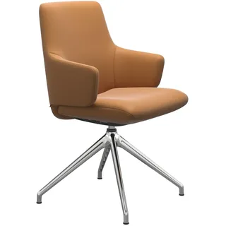 Stressless Stuhl Laurel | Drehgestell D350 Batick New Caramel Mit Armlehnen Niedriger Rücken Poliertes Aluminium