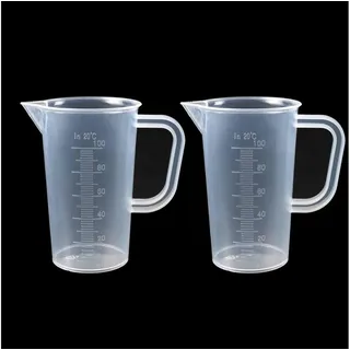 LuxusKollektion Messbecher Messbecher 2er Set 100ml Transparent BPA-frei