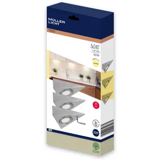 Müller-Licht LED-Unterbauleuchte Trios Alu, Eisen, Stahl & Metall Silber