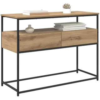 vidaXL Artisan-Eiche Konsolentisch 100 x 40 x 75 cm braun