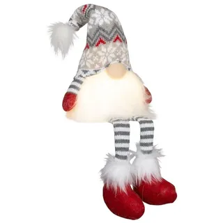 LED Weihnachtswichtel Wichtel Figur Weihnachtsdeko Kantenhocker Gnom Zwerg