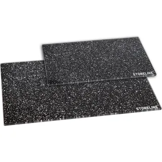 STONELINE Schneidebrett-Set Glas 2-tlg. onesize Grau/Schwarz