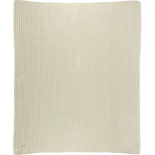 Plaid TOM TAILOR HOME "Knitted" Wohndecken Gr. B/L: 130 cm x 170 cm, weiß Strickdecken