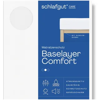schlafgut Baselayer Light Matratzenschoner 200 x 200 cm weiß