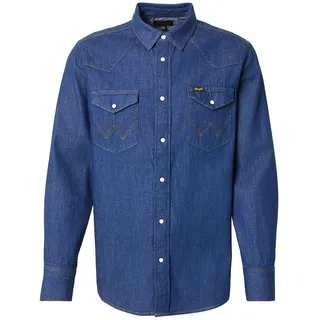WRANGLER Hemd blue denim M