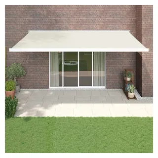 vidaXL Markise Einziehbar 5 x 3 m creme