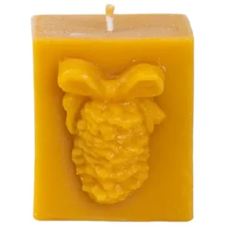 BeesWax World Bienenwachskerzen – Handgefertigte Quader & Würfel in 4 Größen – 100% reines Bienenwachs – Rauchfrei & langlebig – Geschenkidee & Wohnakzent (Würfel, M: Kantenlänge 7 cm, Ø 9,9 cm)