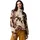 Grove Printed Half Zip Fleecejacke Dark Stone Blossoming M