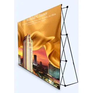 YKMYXZ, Nur Messebanner-Displayständer, einziehbarer Pop-Up-Standhintergrund mit Tragetasche(2.3m(7.5ft) Hx5.33m(17.5ft) L)