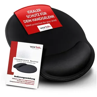 WORTEK Mauspad Ergonomisch Schwarz