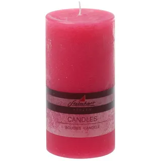 Stumpenkerzen Raureif Stumpenkerze 150 x 78 mm pink