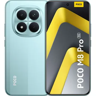 XIAOMI Smartphone "POCO M8 Pro 5G 12+512", Energieeffizienz: B (A-G), blau (grün), 512 GB, Mobiltelefone