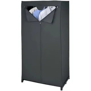 Wenko Kleiderschrank Deep Black 75 x 150 x 50 cm Schwarz