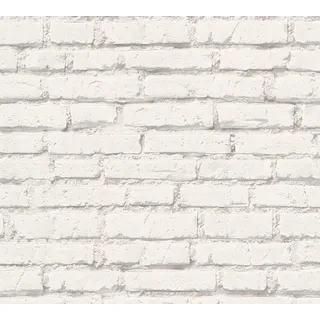 ascreation Vliestapete Best of Wood ́n Stone 32 cm x 10 m grau/weiß