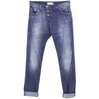 Please, P 78A_BQ2PZG-P78A, Damen Jeans Hose Strechtdenim 1670-blue Denim XS - XS