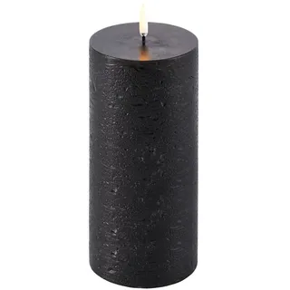 Uyuni LED Stumpenkerze 7,8x15cm Forest Black