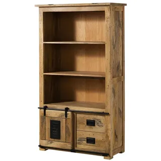 MASSIVMOEBEL24.DE Bücherregal 100 x 45 x 175 cm Beige
