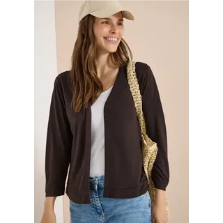 CECIL Offene Jacke in Unifarbe mit 3/4-Arm - Braun