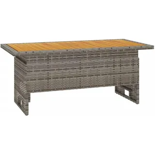 vidaXL Gartentisch 100 x 50 x 43/63 cm Grau