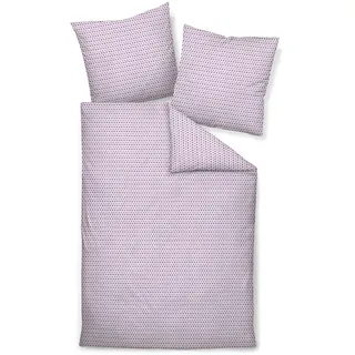 JANINE Chinchilla S gepunktet Baumwolle Pink 155 x 220 cm + 80 x 80 cm