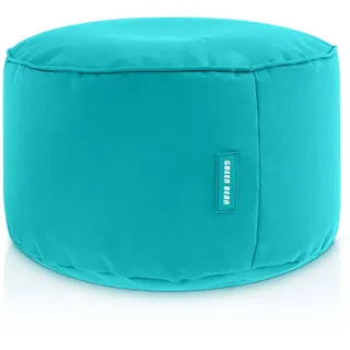 Green Bean Sitzsack-Hocker, Türkis, Textil, Füllung: Styroporkugeln, Rund, 45x25x45 cm, Hergestellt in Deutschland, Wohnzimmer, Hocker, Sitzsäcke, XXL Sitzsäcke