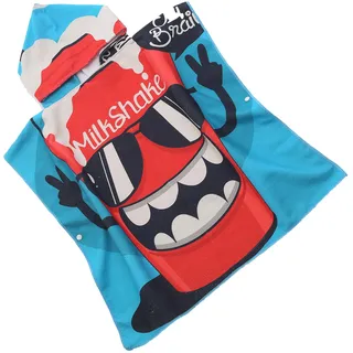 FEBE Badeponcho Kinder Badetuch Mit Kapuze Bademantel für Kleinkind