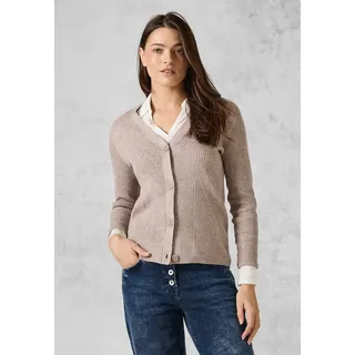 Cecil Cardigan mit Rippen-Struktur - Beige