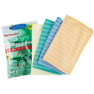 AQUA CLEAN Magic Bamboo Geschirrtücher 4er Set
