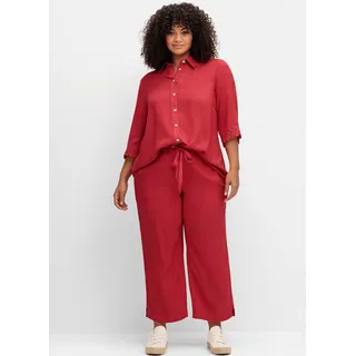 sheego Hemdbluse rot 48
