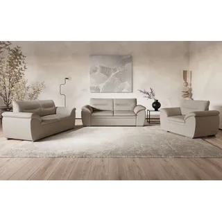 Cotta Polstergarnitur 2-Sitzer + 2,5-Sitzer Mikrofaser Beige