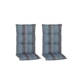 Beo Saumauflage für Hochlehner Tissa blaugrau Polyester-Mischgewebe B/L/S: ca. 46x118x8 cm 2er Set - blaugrau