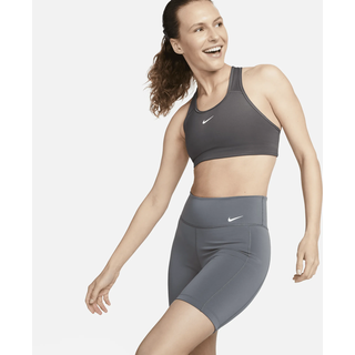Nike One Leak Protection: Periodensichere Bike-Shorts mit mittelhohem Bund für Damen (ca. 18 cm) - Grau, XXS (EU 30)