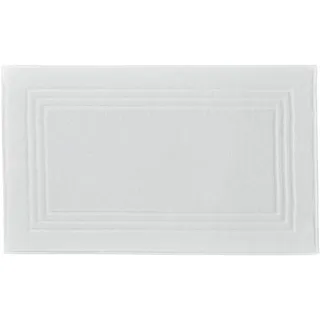 Kleine Wolke Frottiervorleger Lodge Schneeweiß 50 x 80 cm | OEKO-TEX zertifiziert, 800 g/qm, vegan ohne tierische Bestandteile hergestellt, bei 60° C waschbar, 100% Baumwolle