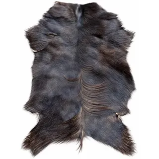 Provellus Ziegenfelle Ziegenfell Fell kein Geruch TOP Gerbung Natur SCHNÄPPCHEN (Dunkel Stückpreis, 30-50cm)