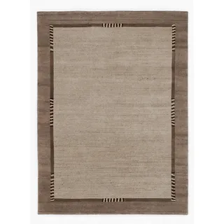 Wollteppich OCI DIE TEPPICHMARKE "Jowea Emotion" Gr. 2, grau (hellgrau), B:90cm H:9mm L:160cm, Wolle, Teppiche, reine Wolle, handgeknüpft, Wohnzimmer