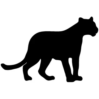 Samunshi® Panther als Wandtattoo in verschiedenen Farben und Größen - Tier Aufkleber 30 x 20cm schwarz