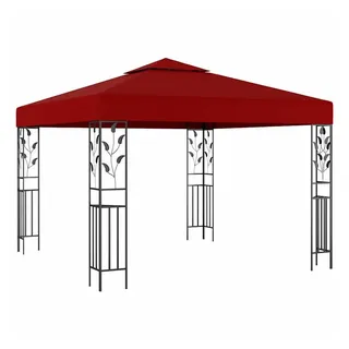 vidaXL Pavillon 3 x 3 m Weinrot