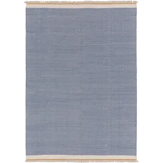 benuta Karla Wollteppich 200 x 300 cm Blau